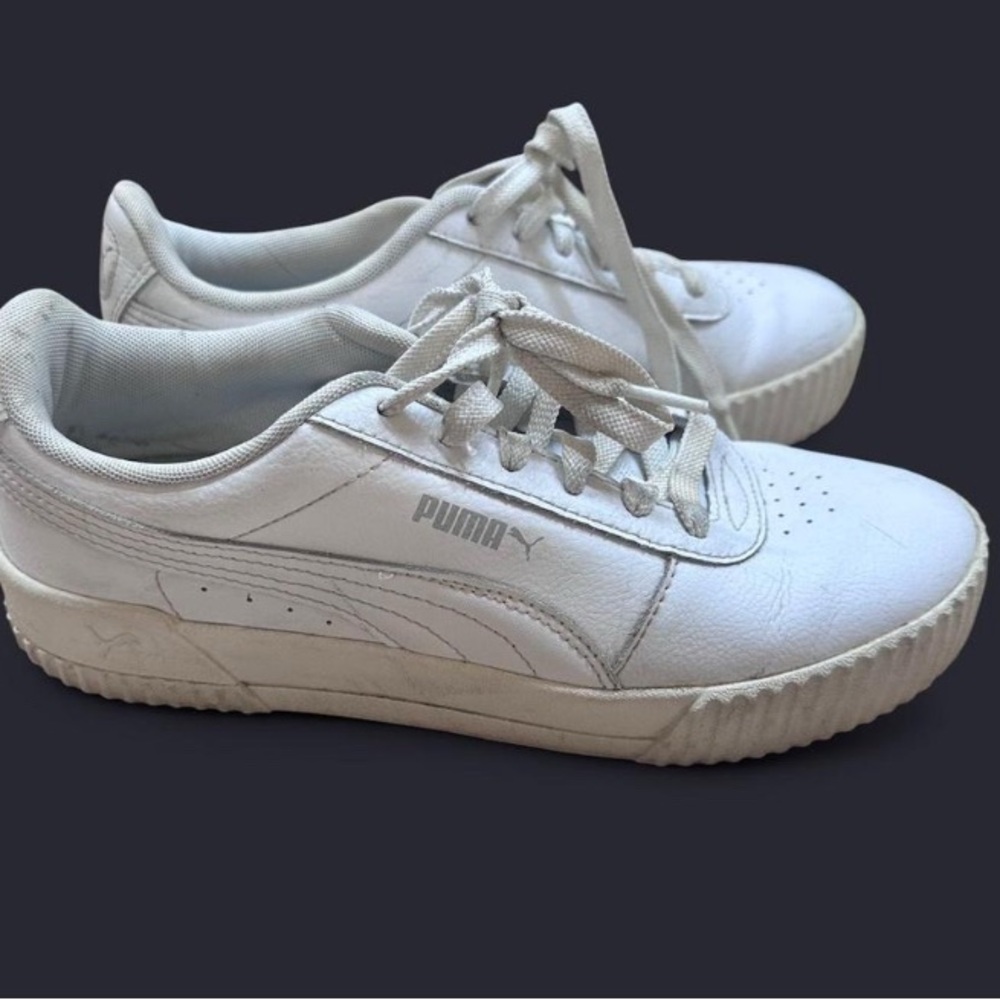 Puma Classic White Lace-Up Sneakers